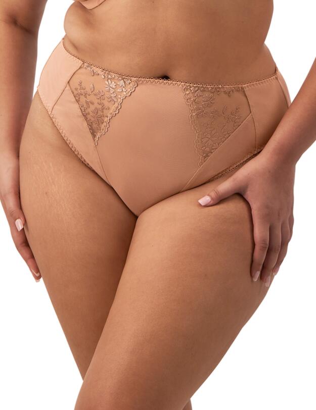 Elomi Zarla High Leg Brief Cafe Au Lait