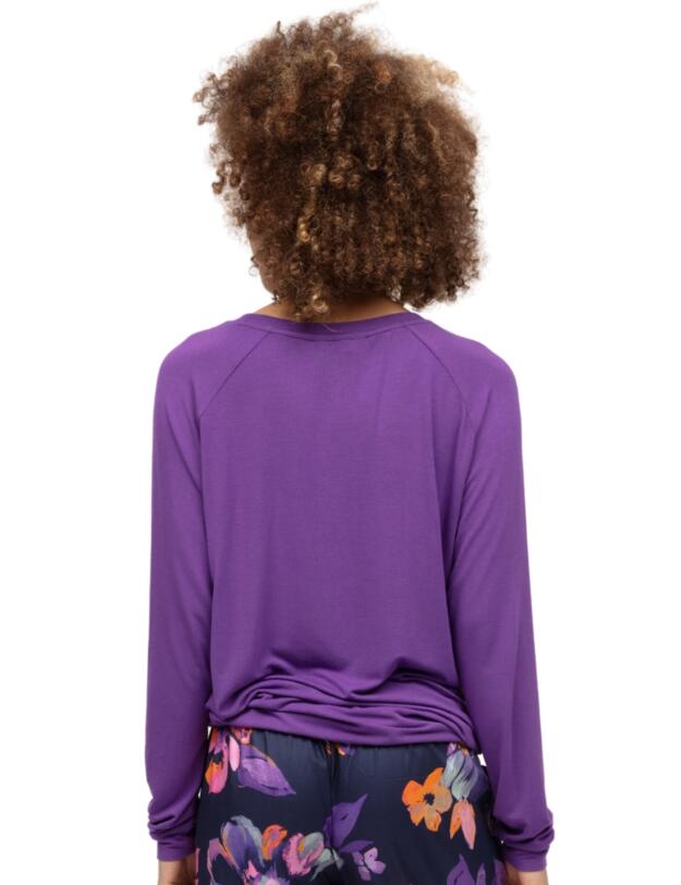 Cyberjammies Edie Slouch Jersey Pyjama Top Light Purple