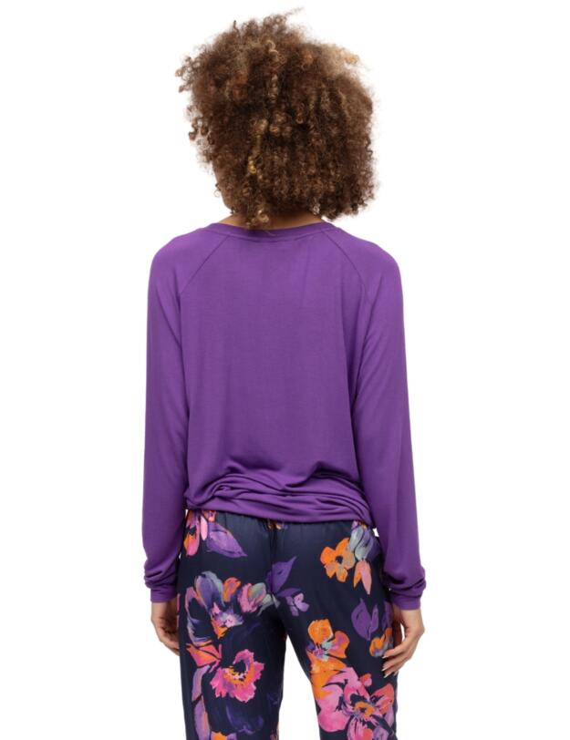 Cyberjammies Edie Slouch Jersey Pyjama Top Light Purple