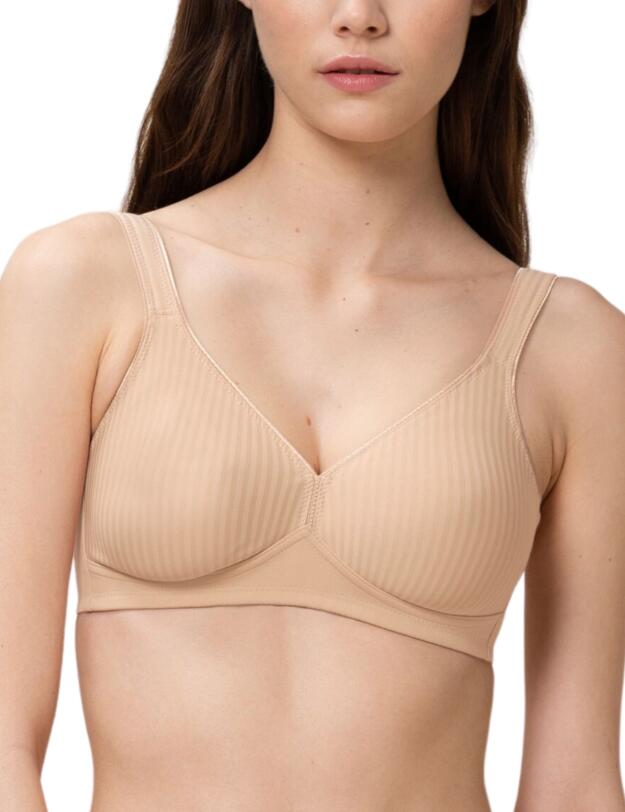 Triumph Modern Soft + Cotton Non-Wired Bra Neutral Beige