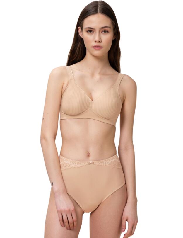 Triumph Modern Soft + Cotton Non-Wired Bra Neutral Beige