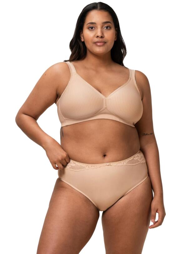 Triumph Modern Soft + Cotton Non-Wired Bra Neutral Beige
