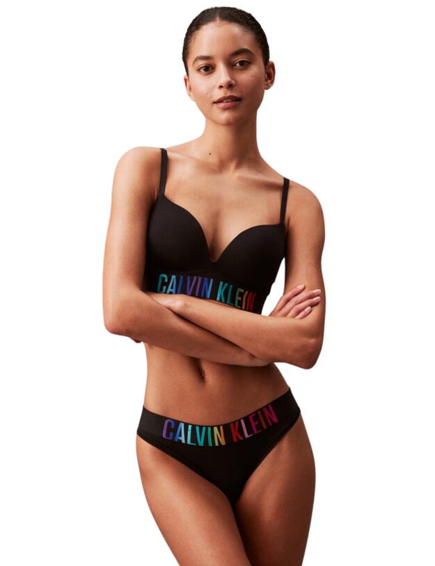 Calvin Klein Intense Power Pride Push-Up Bra Black/ Ombre Pride