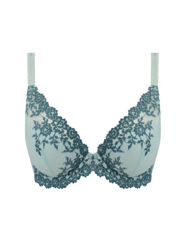 Wacoal Embrace Lace Plunge Bra Eggshell Blue/Brittany Blue