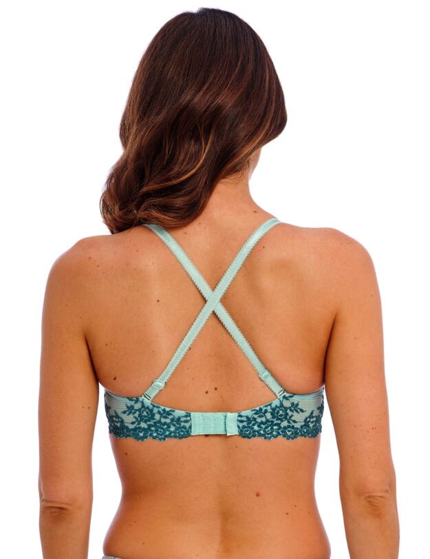 Wacoal Embrace Lace Plunge Bra Eggshell Blue/Brittany Blue