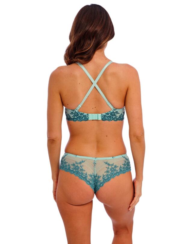 Wacoal Embrace Lace Plunge Bra Eggshell Blue/Brittany Blue