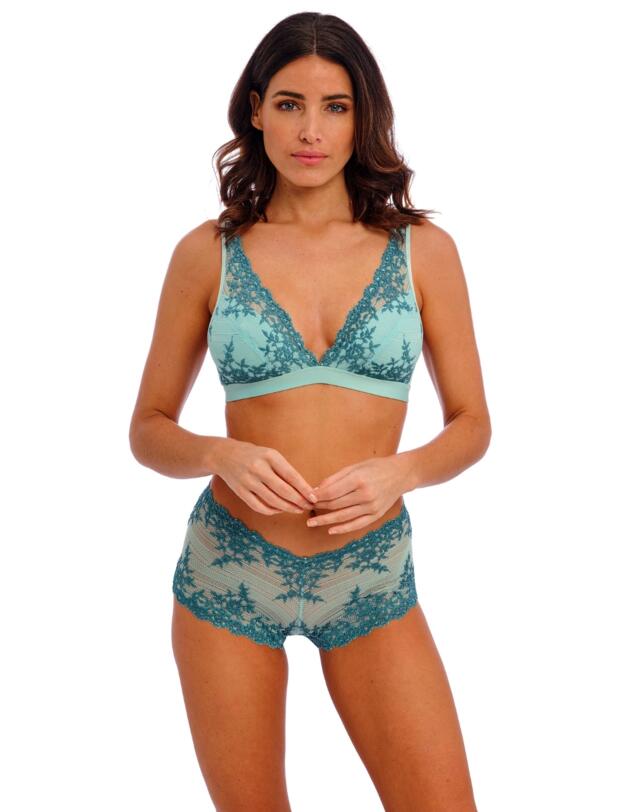Wacoal Embrace Lace Boy Short Eggshell Blue/Brittany Blue
