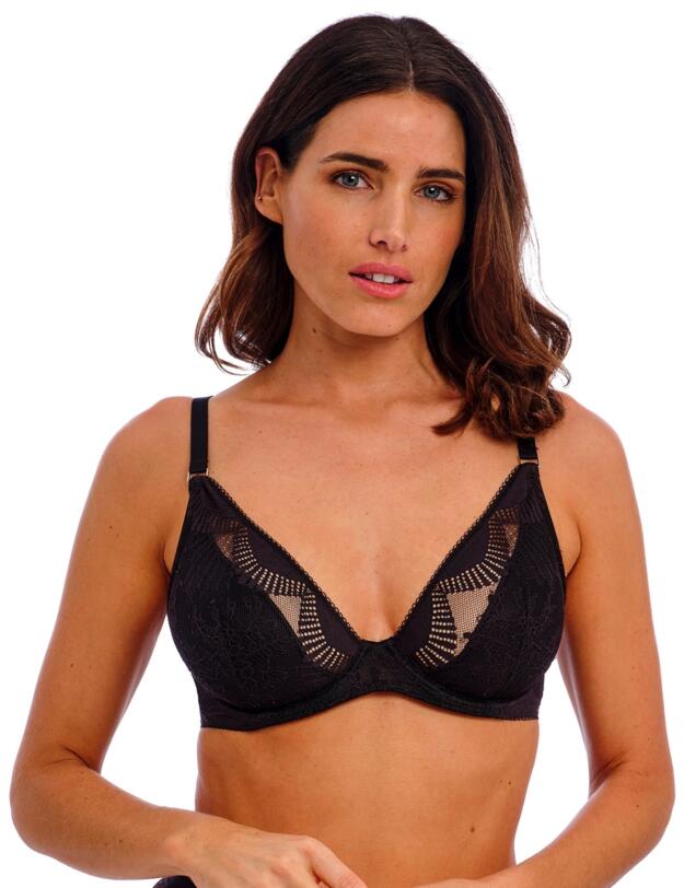 Wacoal Sensu Lace Plunge Bra Black