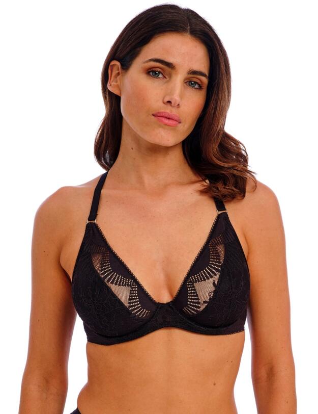 Wacoal Sensu Lace Plunge Bra Black