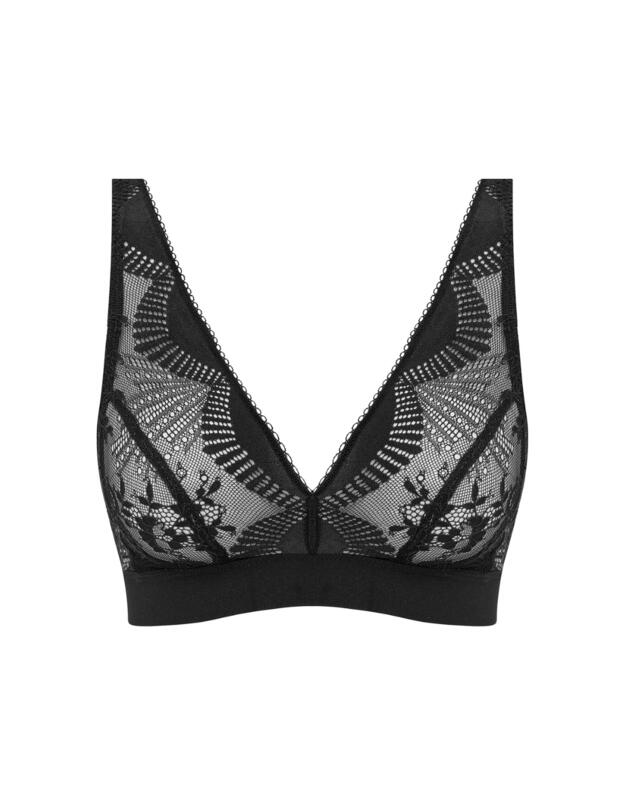 Wacoal Sensu Lace Non-Wired Bralette Black