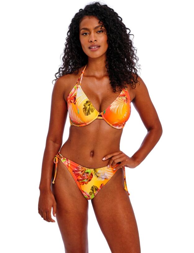 Freya Miami Sunset High Leg Bikini Brief Papaya
