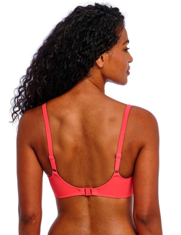 Freya Jewel Cove Sweetheart Bikini Top Plain Sunset