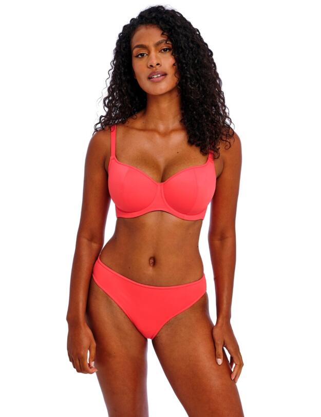 Freya Jewel Cove Sweetheart Bikini Top Plain Sunset