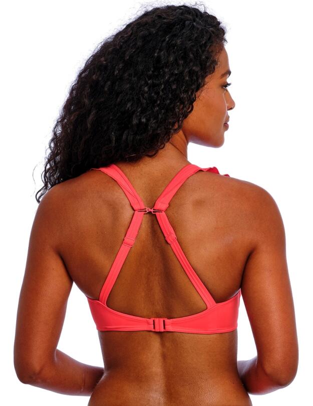 Freya Jewel Cove High Apex Bikini Top Plain Sunset