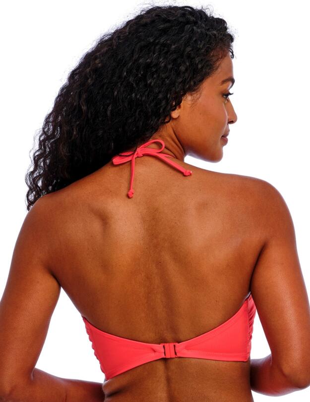 Freya Jewel Cove Bandeau Bikini Top Plain Sunset