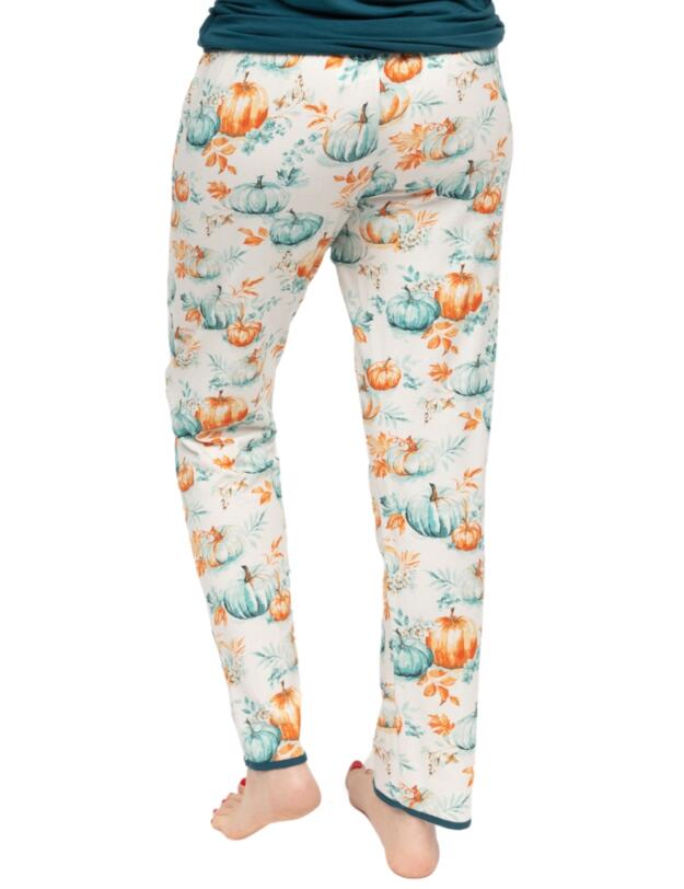 Cyberjammies Goldie Pumpkin Printed Jersey Pyjama Bottoms Cream Mix