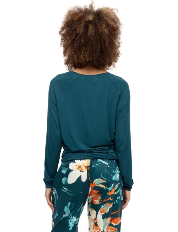 Cyberjammies Goldie Slouch Jersey Pyjama Top Teal
