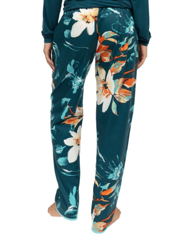 Cyberjammies Goldie Floral Print Pyjama Bottoms Teal Mix