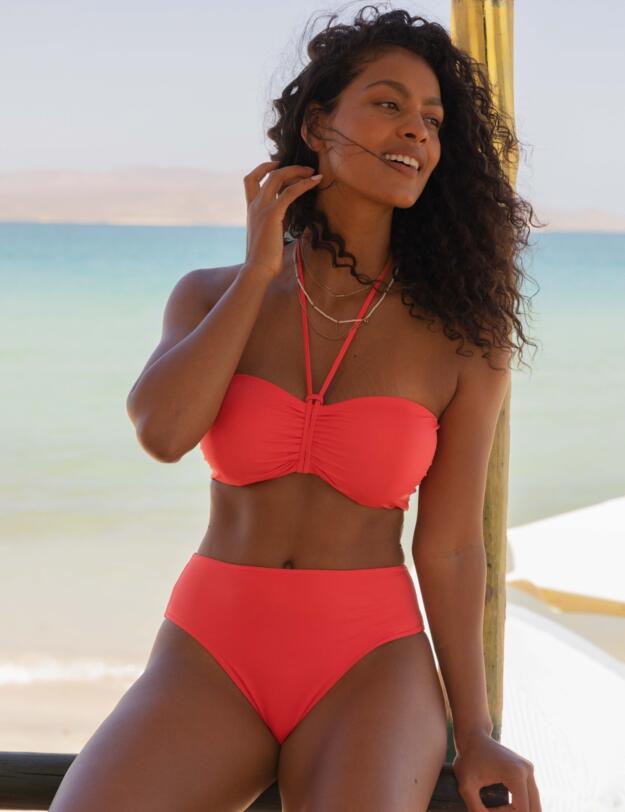 Freya Jewel Cove High Waist Bikini Brief Plain Sunset