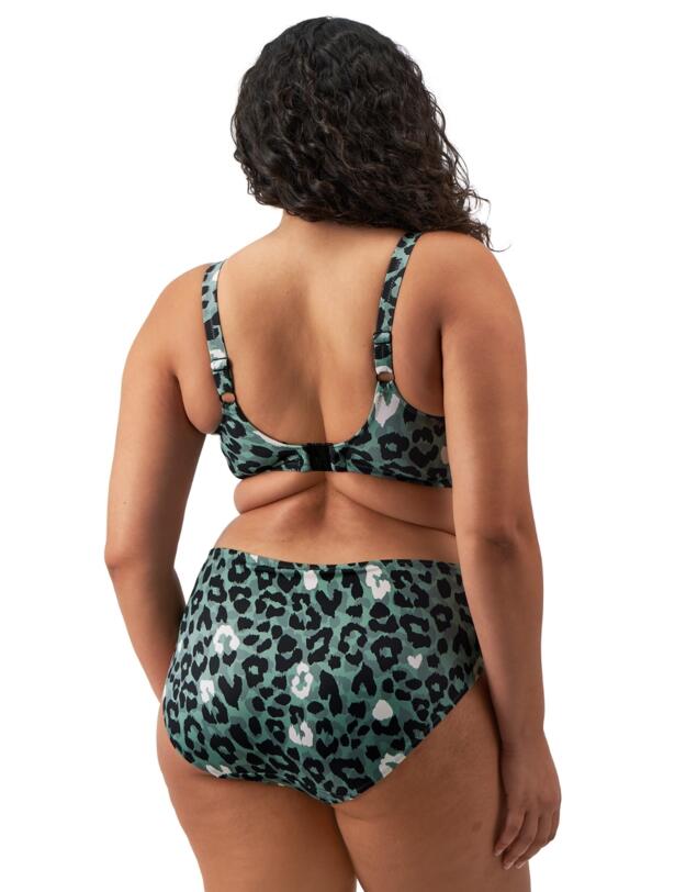 Elomi Jungle Bay Plunge Bikini Top Olive