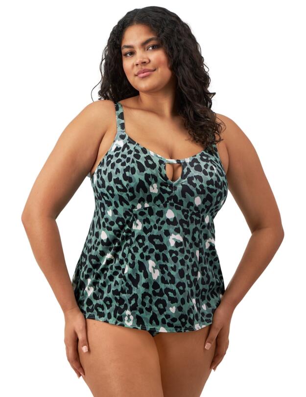 Elomi Jungle Bay Non Wired Moulded Tankini Top Olive