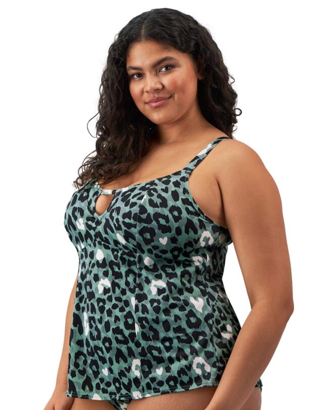 Elomi Jungle Bay Non Wired Moulded Tankini Top Olive
