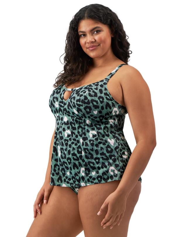Elomi Jungle Bay Non Wired Moulded Tankini Top Olive
