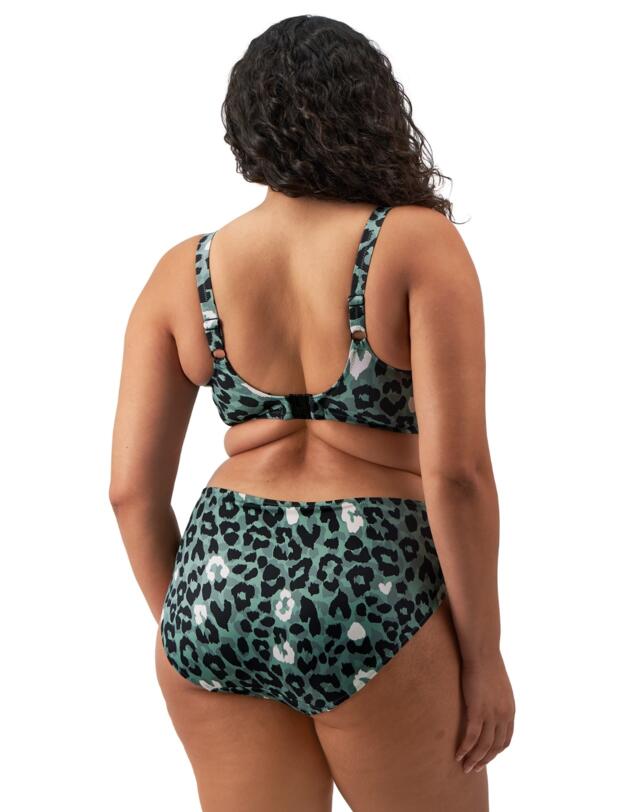 Elomi Jungle Bay Mid Rise Bikini Brief Olive