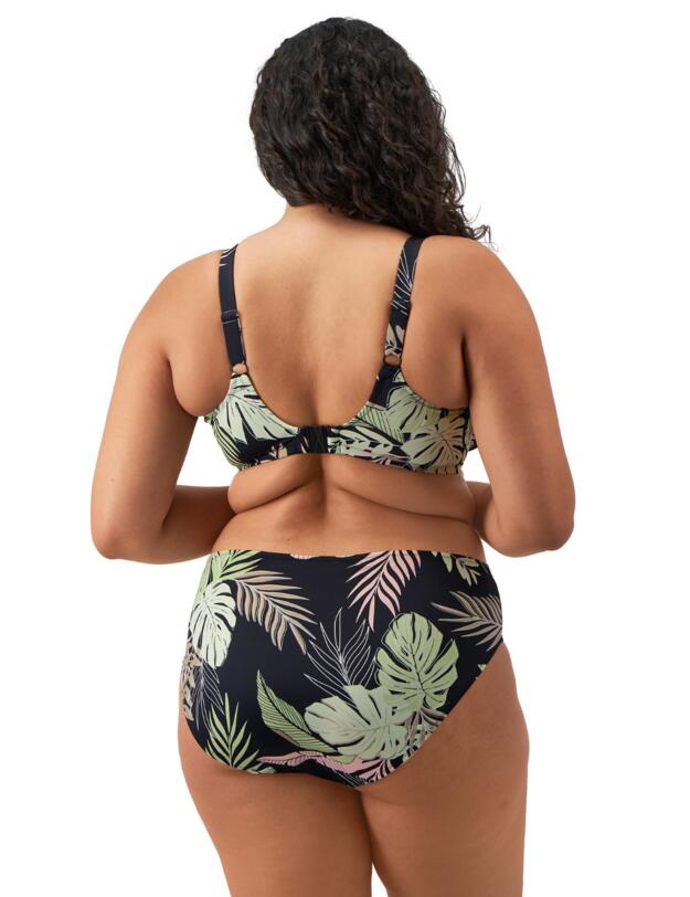 Elomi Tropical Retreat Plunge Bikini Top Black