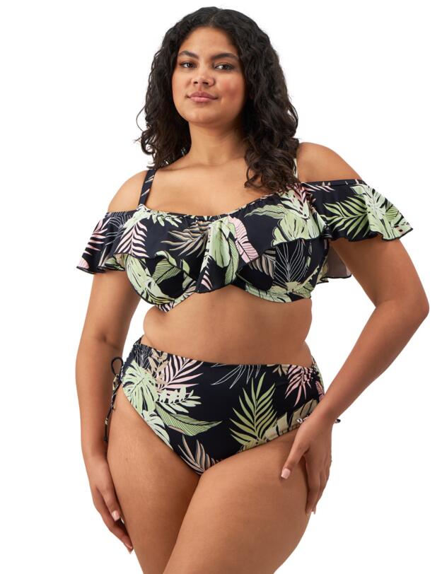 Elomi Tropical Retreat Underwired Bikini Top Black