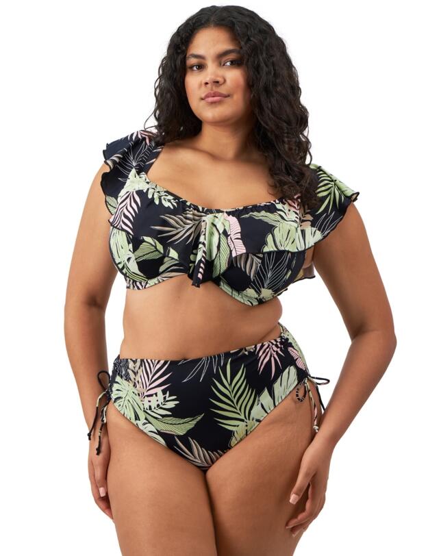 Elomi Tropical Retreat Underwired Bikini Top Black