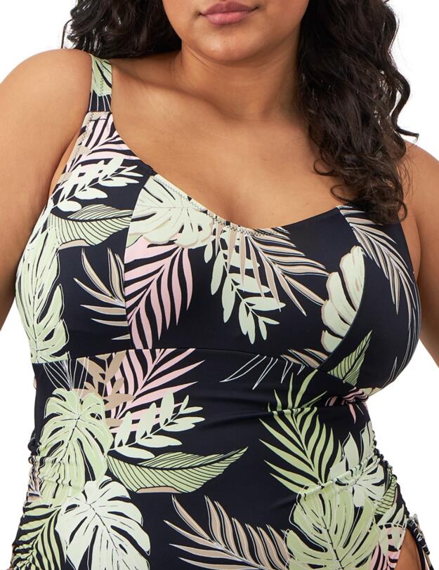 Elomi Tropical Retreat Non Wired Swimsuit Black