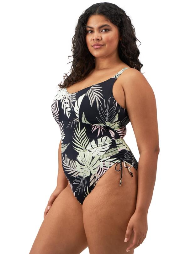 Elomi Tropical Retreat Non Wired Swimsuit Black