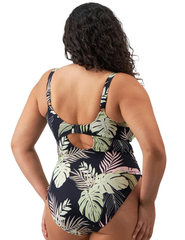 Elomi Tropical Retreat Non Wired Swimsuit Black