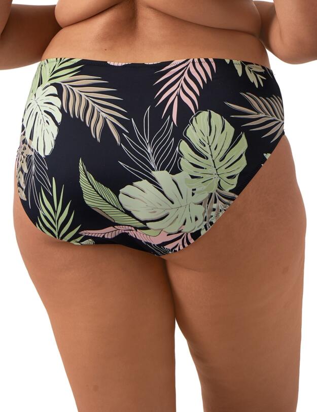 Elomi Tropical Retreat Mid Rise Bikini Brief Black