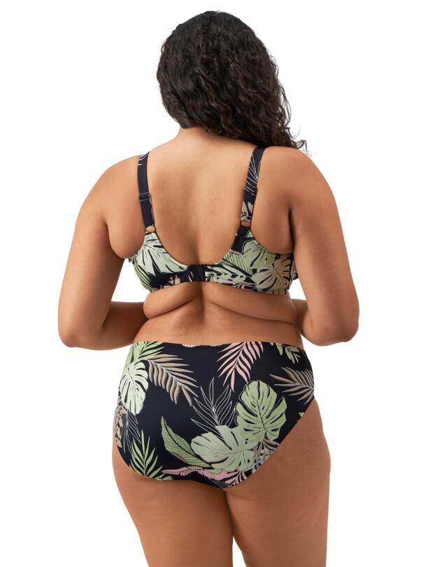 Elomi Tropical Retreat Mid Rise Bikini Brief Black