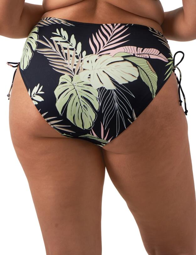 Elomi Tropical Retreat Mid Rise Bikini Brief Black