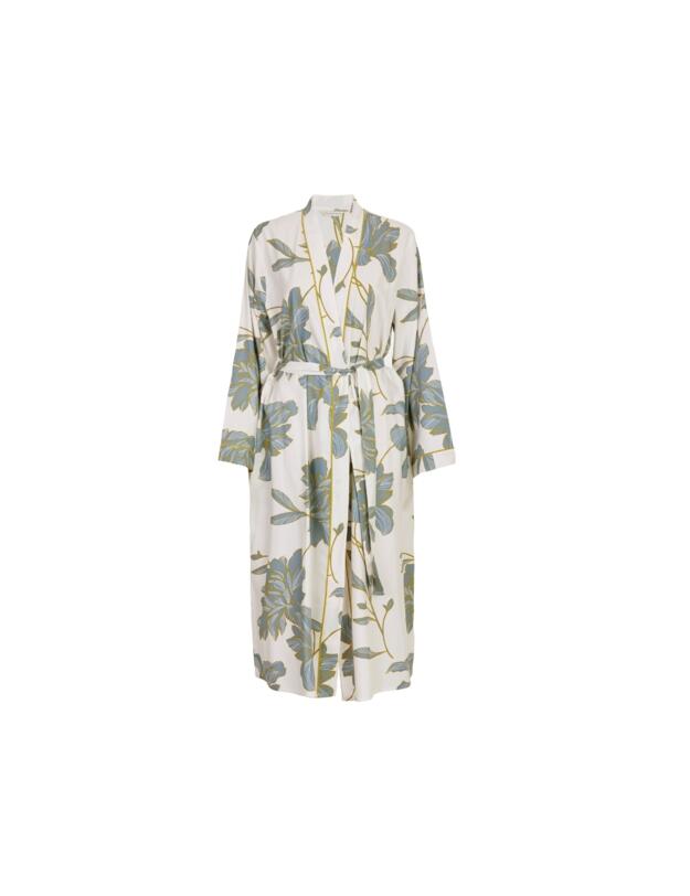 Cyberjammies Piper Floral Print Long Dressing Gown White Mix