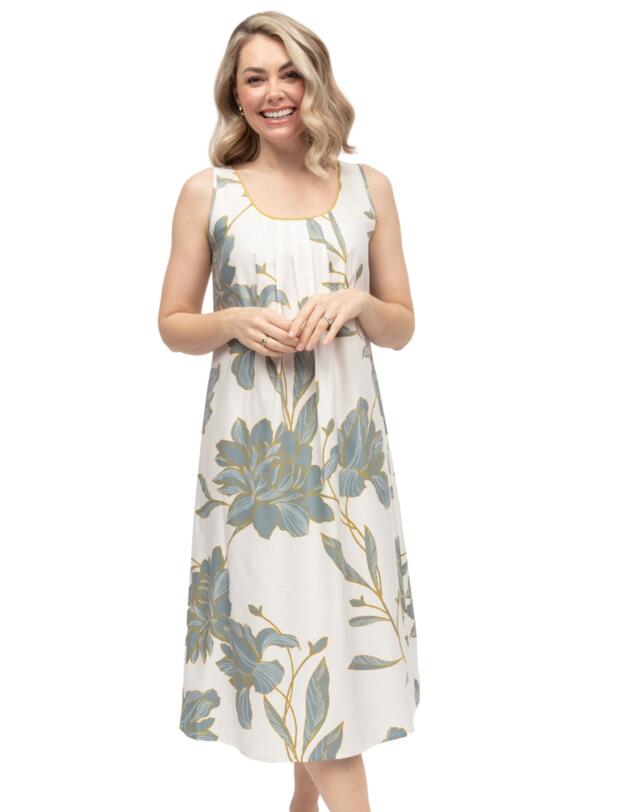 Cyberjammies Piper Floral Print Long Nightdress White Mix