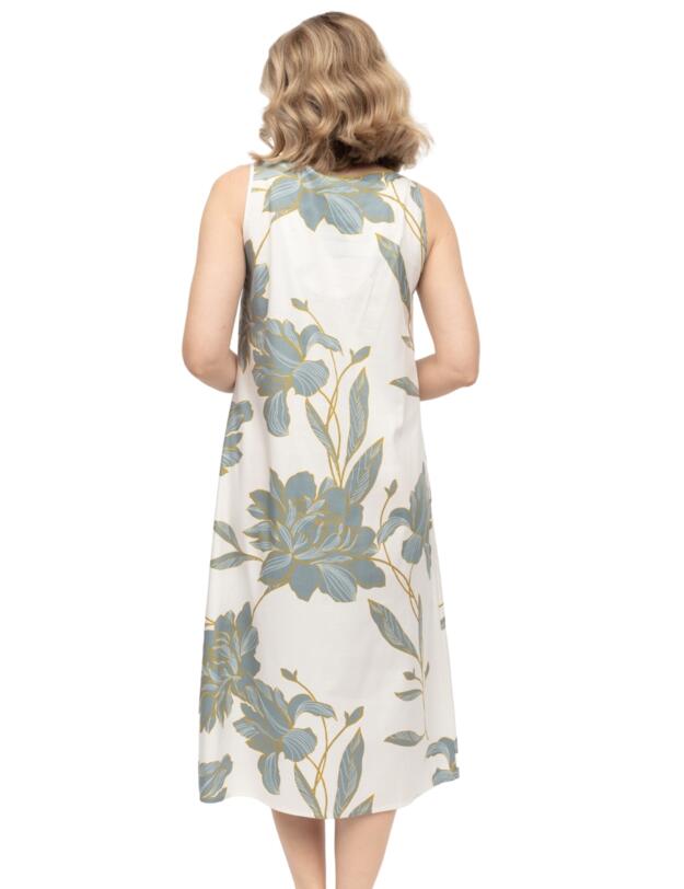 Cyberjammies Piper Floral Print Long Nightdress White Mix