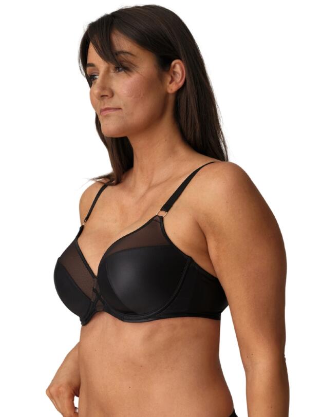 Prima Donna Twist Zipolite Padded Heartshape Bra Black