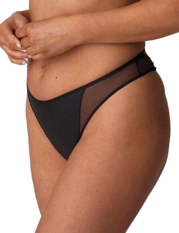 Prima Donna Twist Zipolite Thong Black