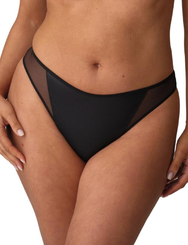 Prima Donna Twist Zipolite Thong Black