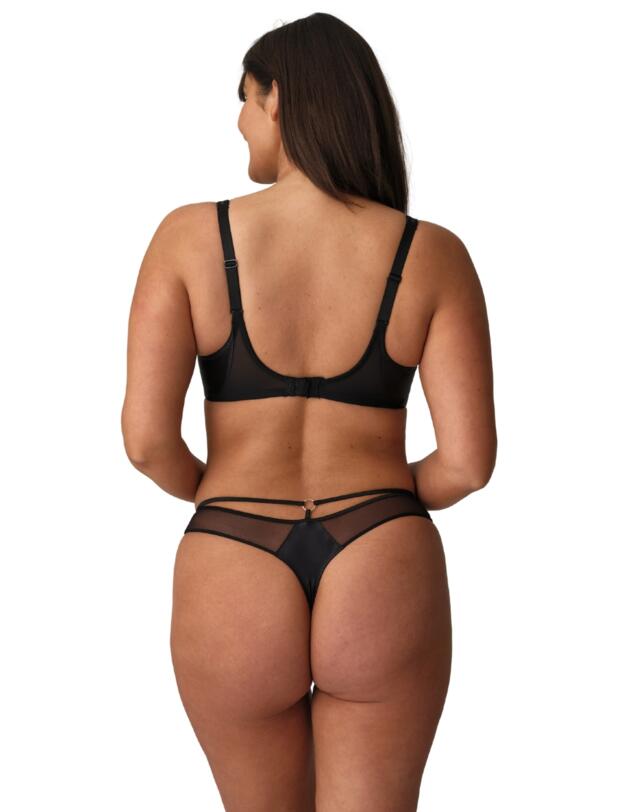 Prima Donna Twist Zipolite Thong Black