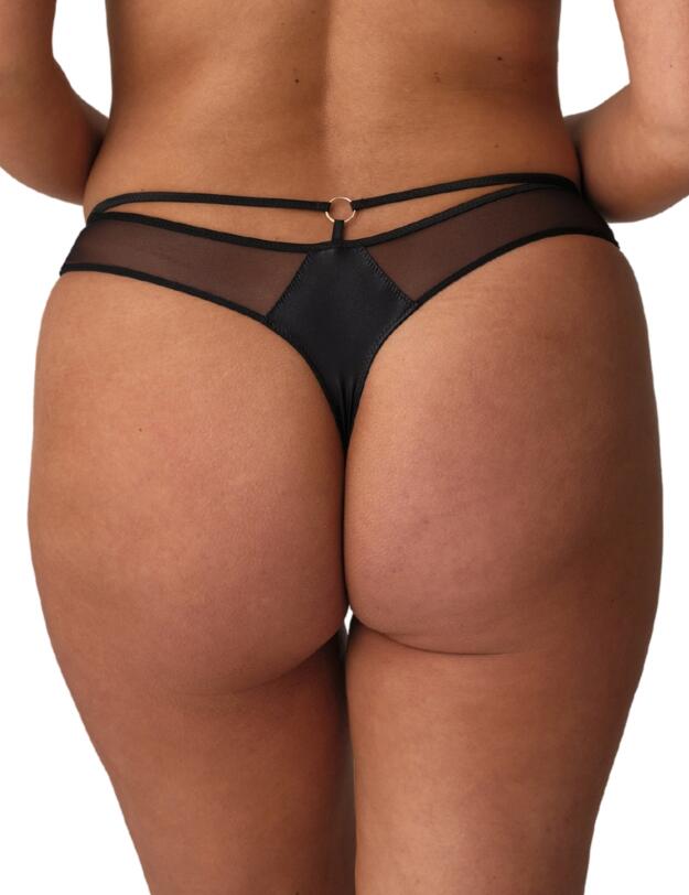 Prima Donna Twist Zipolite Thong Black