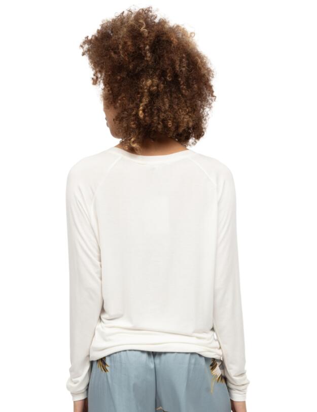 Cyberjammies Piper Slouch Jersey Pyjama Top White