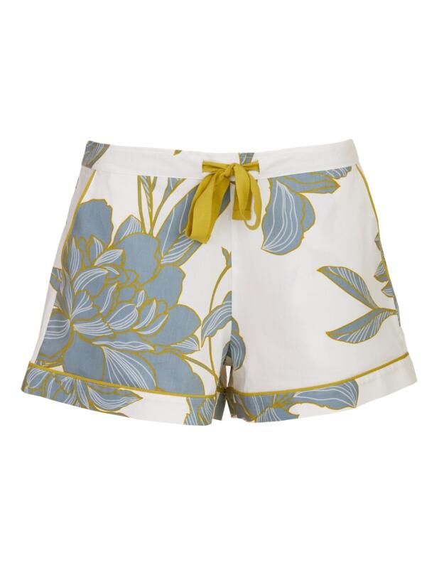 Cyberjammies Piper Floral Print Shorts White Mix
