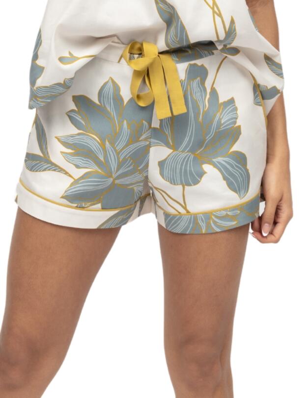 Cyberjammies Piper Floral Print Shorts White Mix