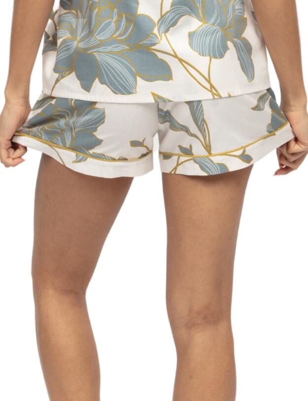 Cyberjammies Piper Floral Print Shorts White Mix
