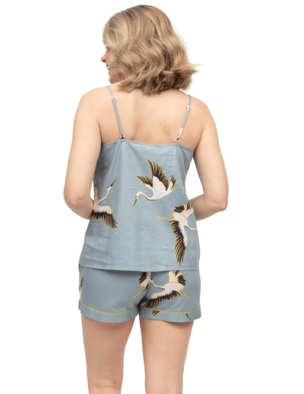 Cyberjammies Piper Crane Bird Print Cami Blue Mix